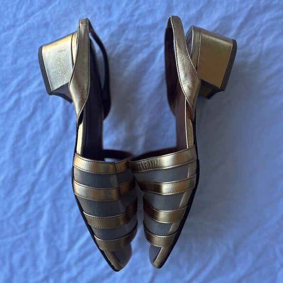 By Far Colleen Sandals — Metallic Gold - Picture 6 of 9